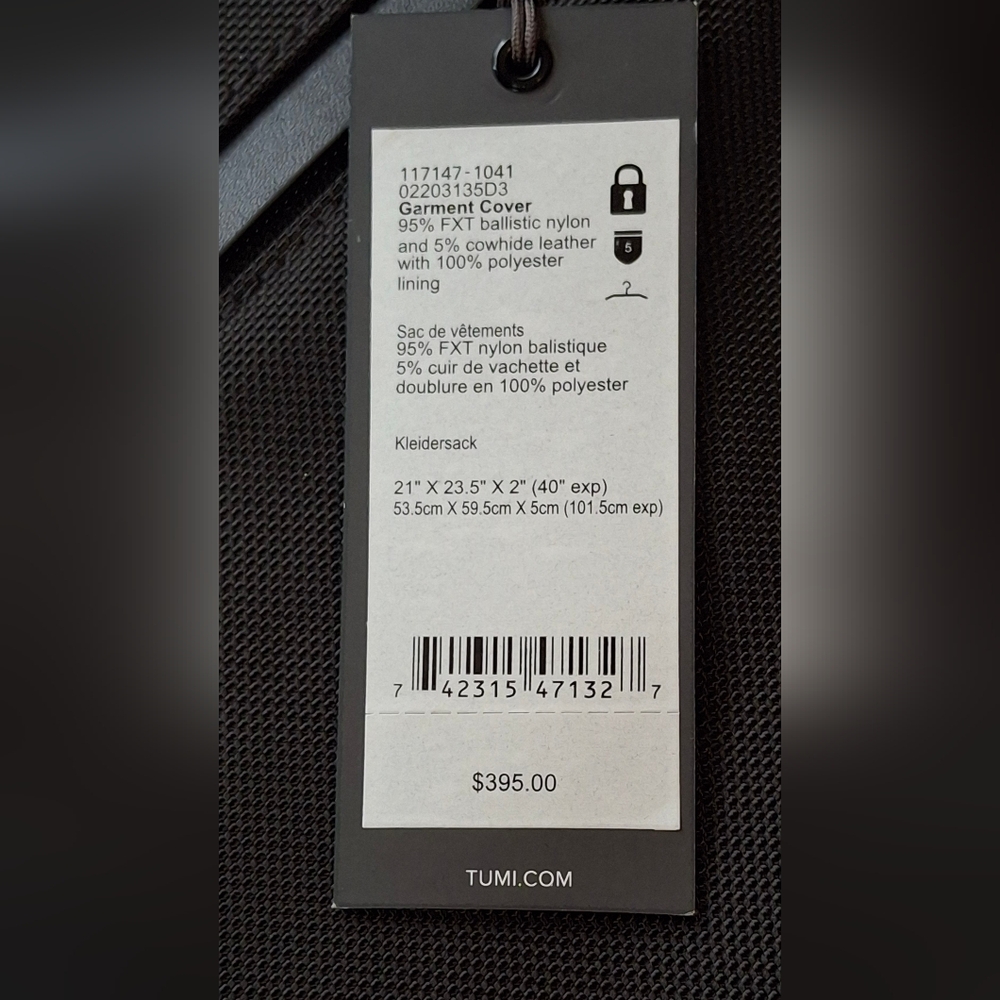 Tumi Garment Cover - Picture 4 of 16